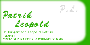 patrik leopold business card